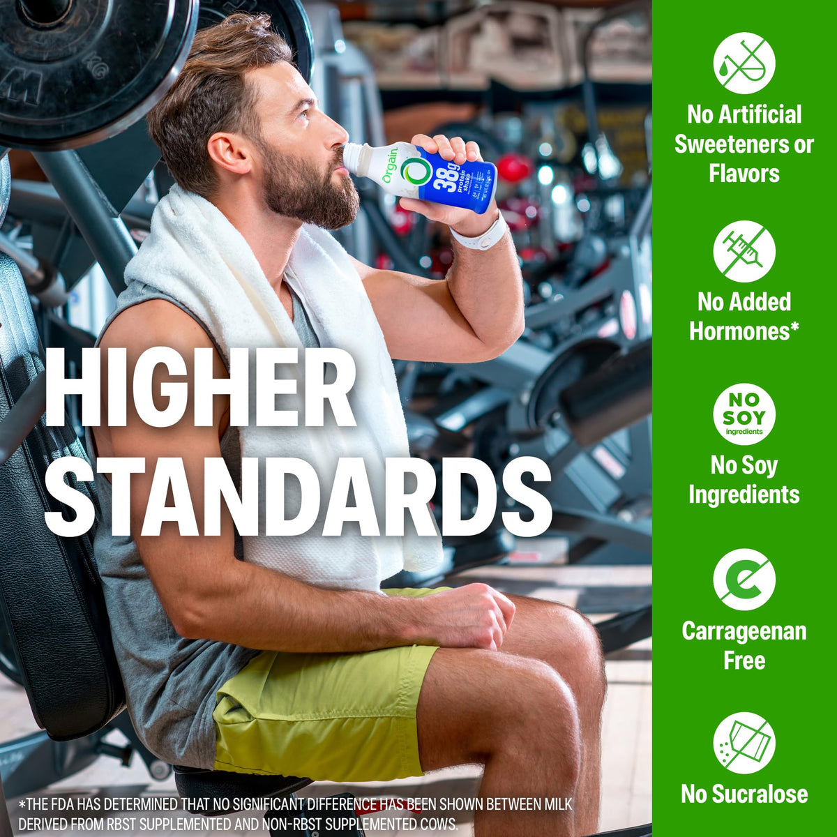 High Protein Grass-Fed Shake, Vanilla, 14 oz, 12pk A39994
