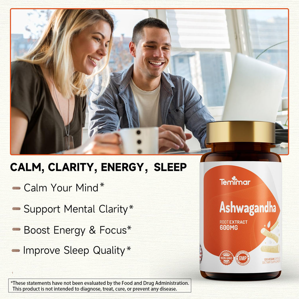 Ashwagandha Root Extract 600mg 120 Capsules M504066