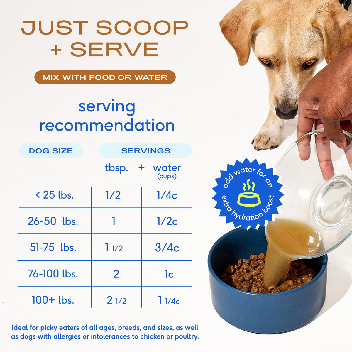 Beef Bone Broth Dog Food Topper Y320