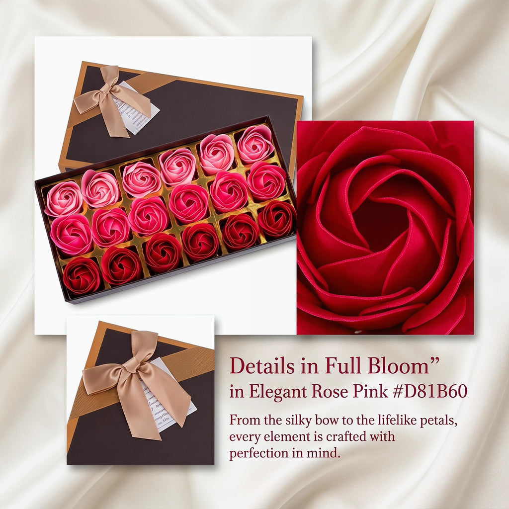 Pink Soap Flower Gift Set X2254