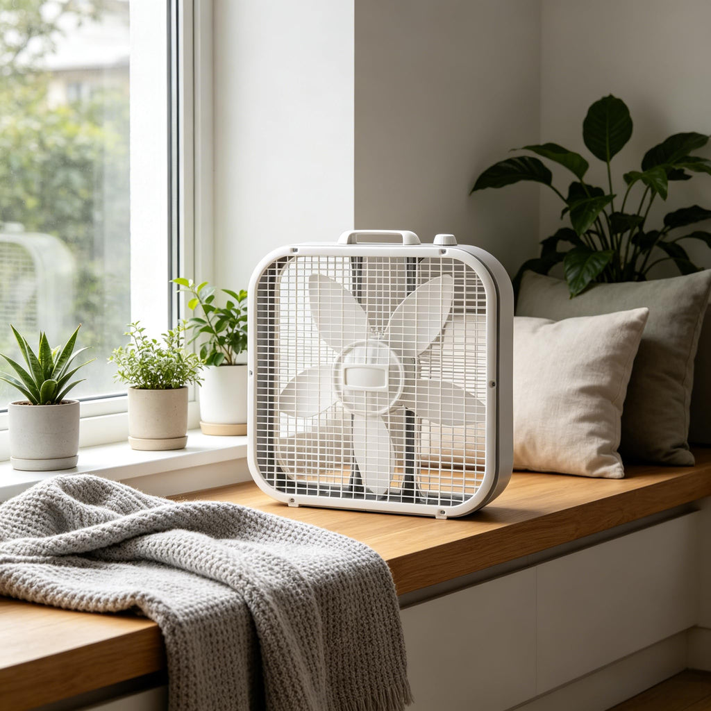 20 Inch 3 Speed Box Fan White F54413