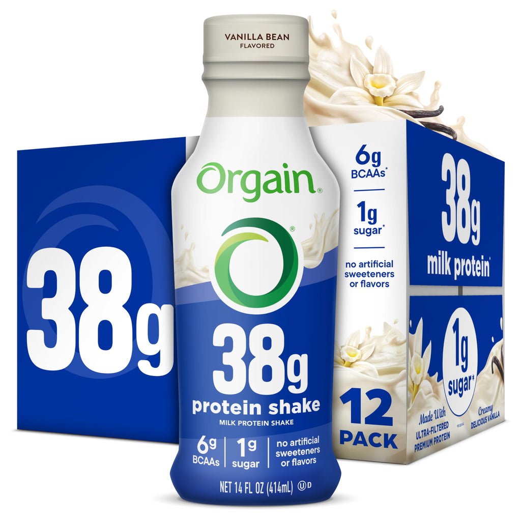 High Protein Grass-Fed Shake, Vanilla, 14 oz, 12pk A39994