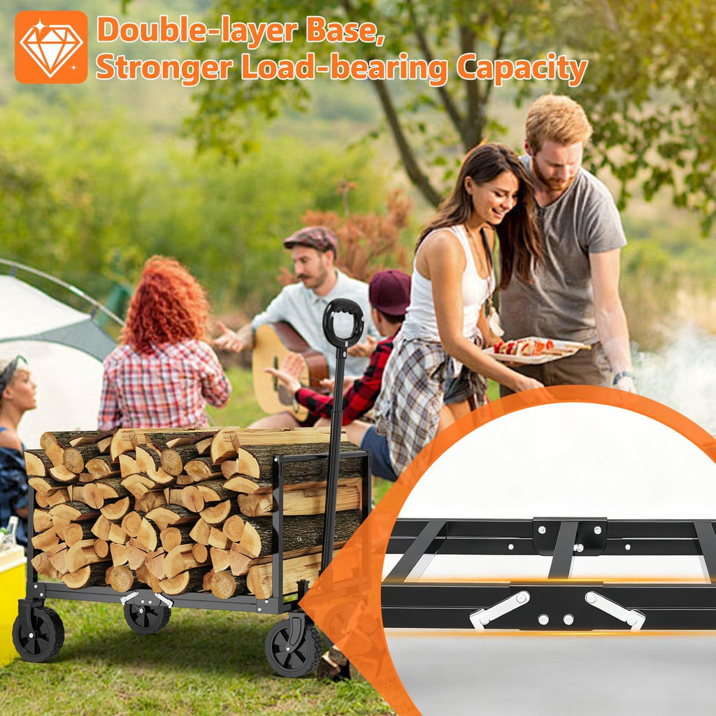 Foldable Heavy Duty Utility Wagon Cart with Wheels G300949