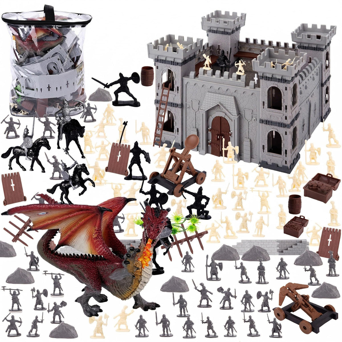 275PCS Medieval Dragon Castle Knights Figures Set V6963