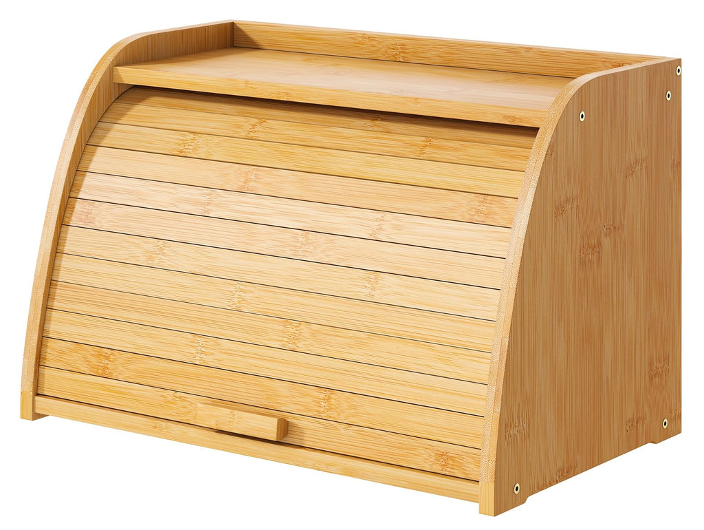 Large Bamboo Wood Bread Box K697
