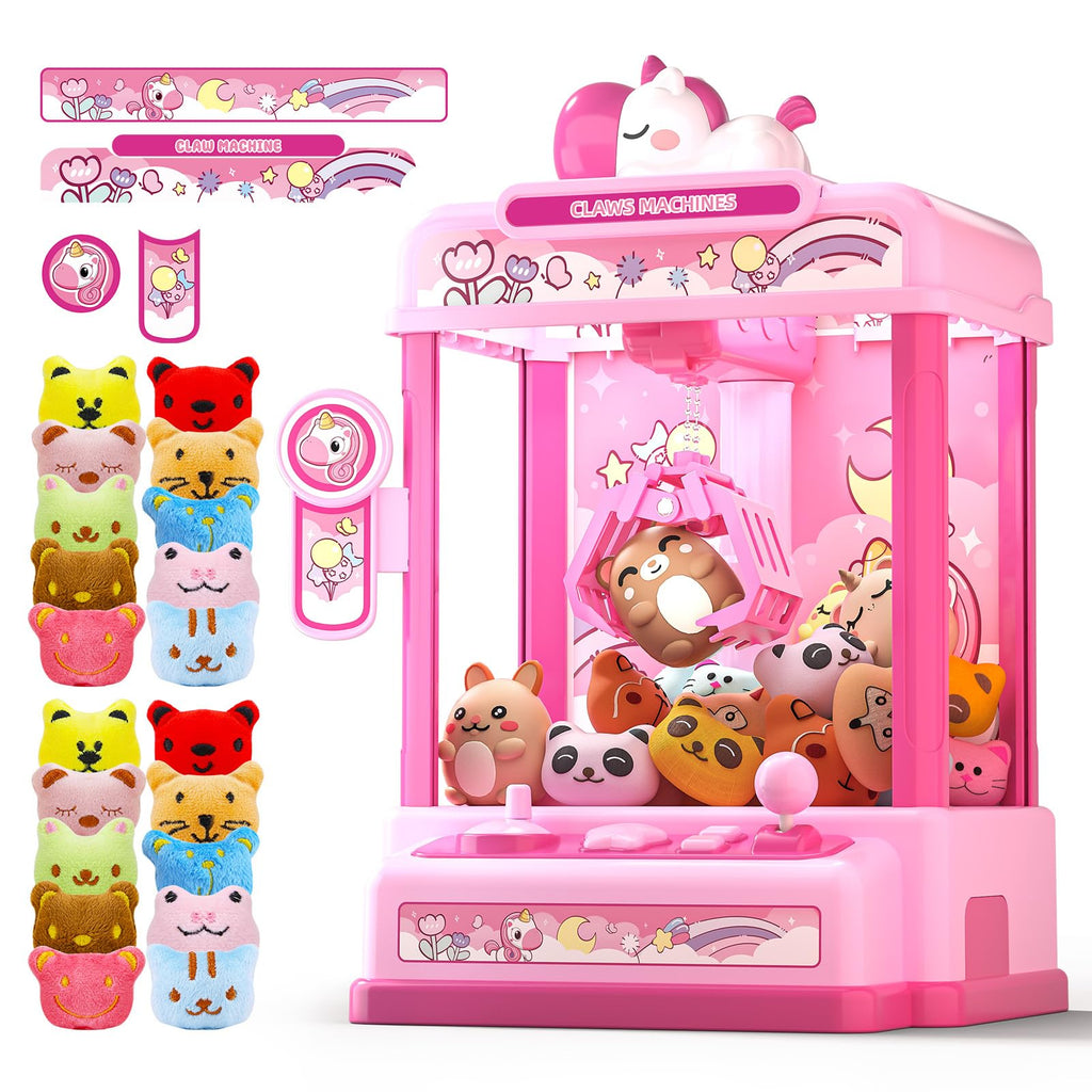Claw Machine with Sound & 20 Mini Plush Toys U29714