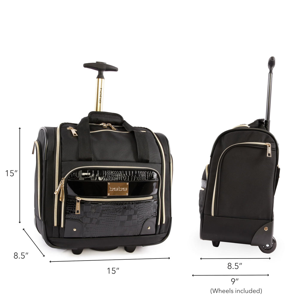 Croc Black Wheeled Under The Seat Carry On Bag W973