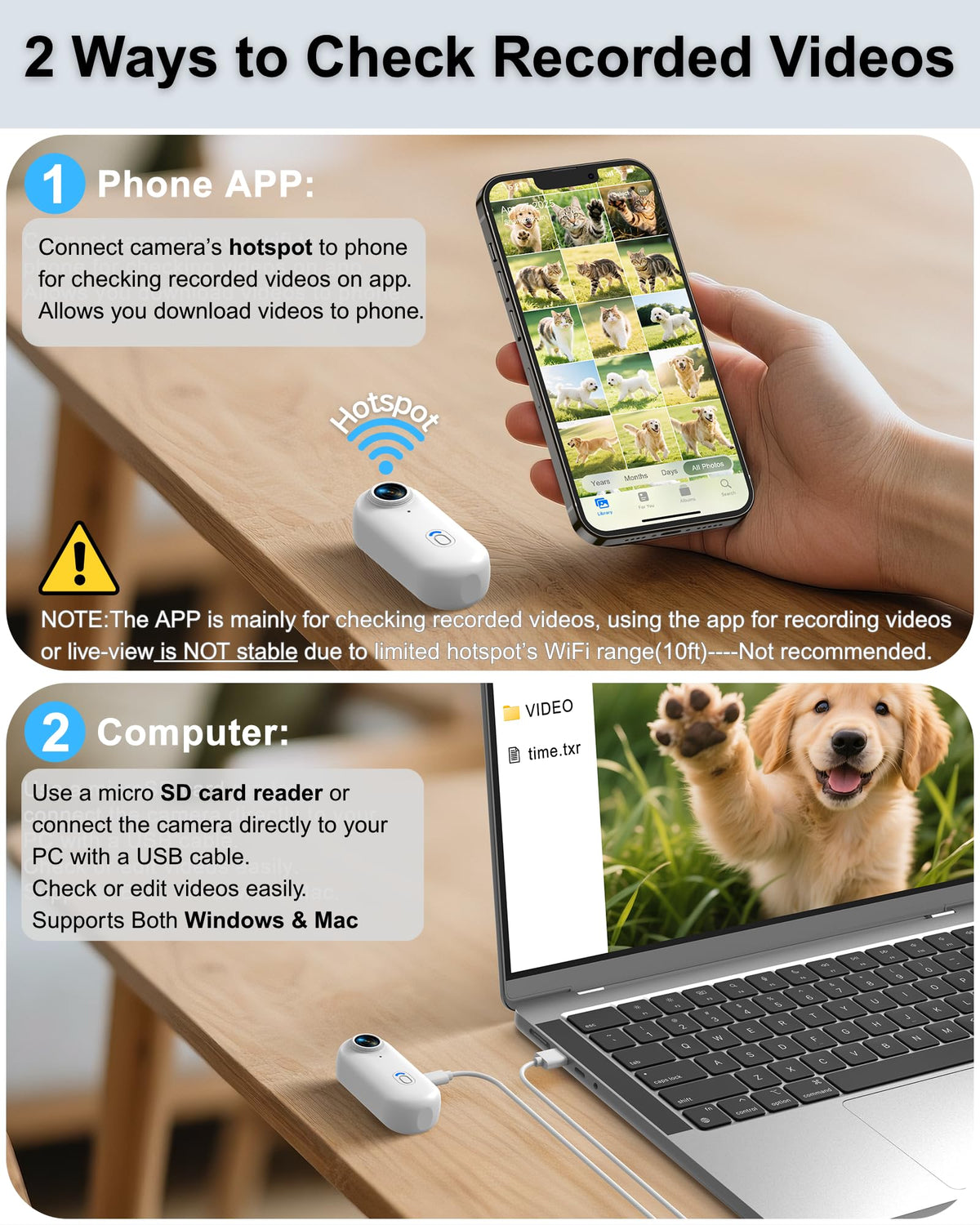 Cat Camera Collar with APP I615656