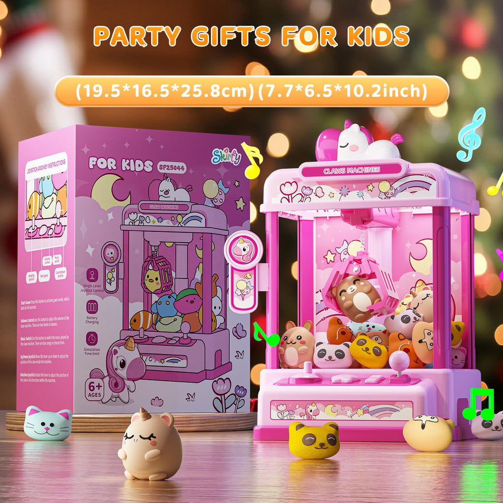 Claw Machine with Sound & 20 Mini Plush Toys U29714