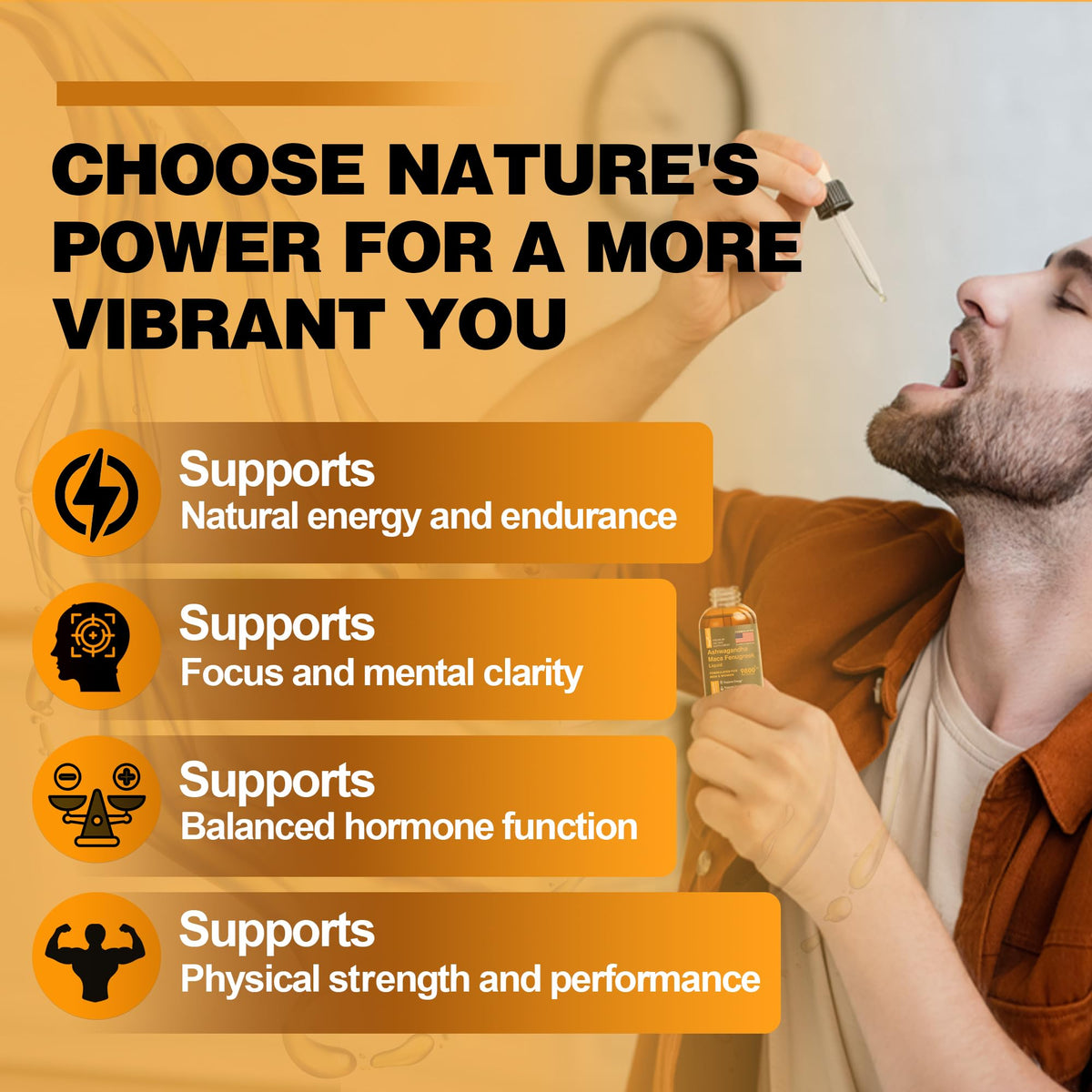 Maca Root Liquid Drops with Ashwagandha and Fenugreek Z80429