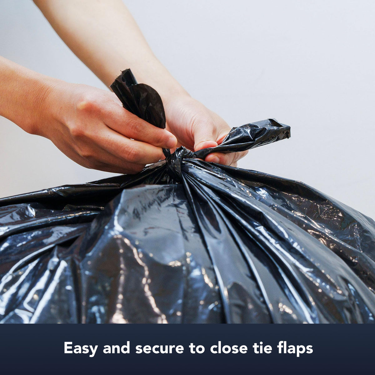 42 Gallon Extra Thick 3MIL Heavy Duty Bags with Tie Flaps, 32 Count T201624