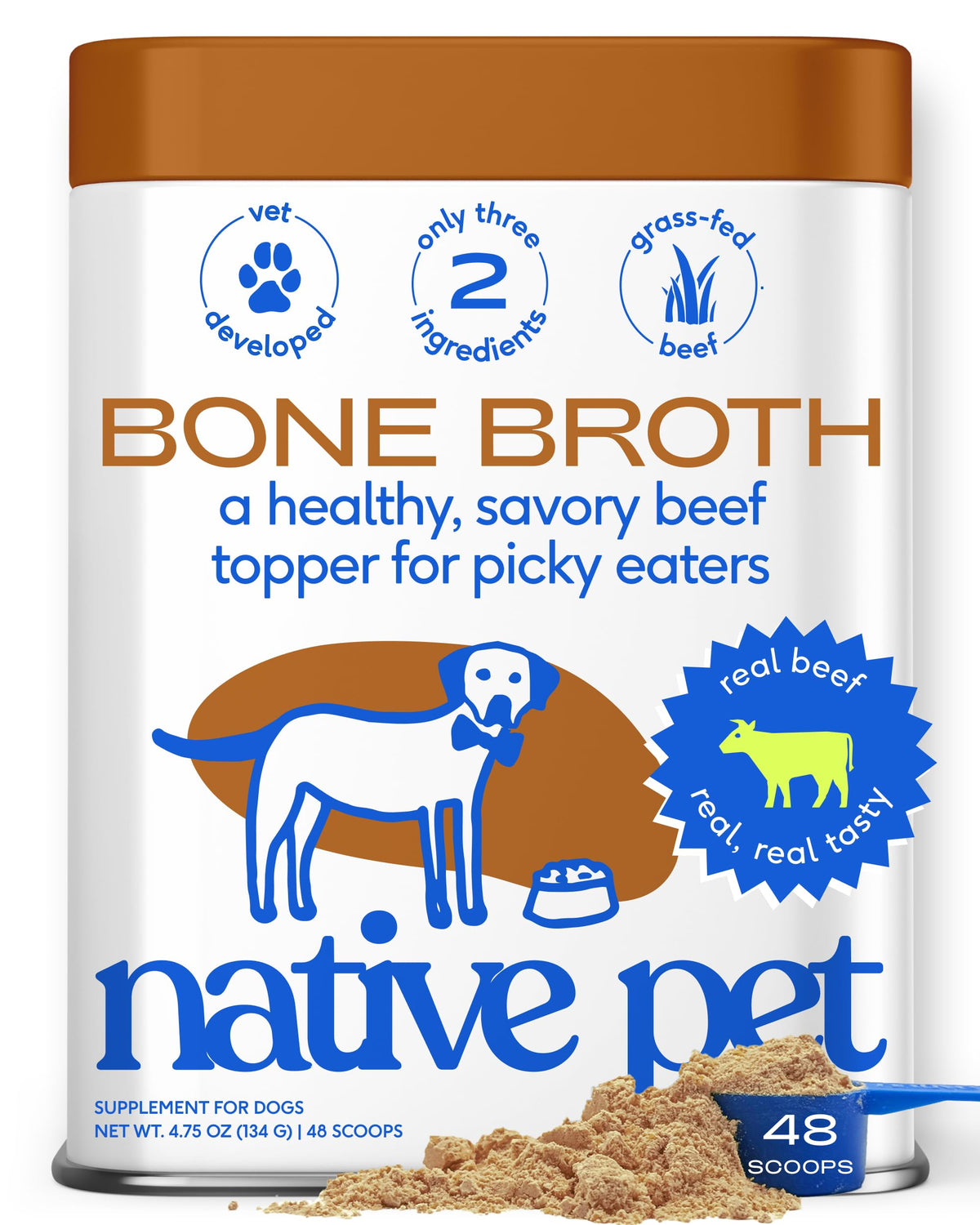 Beef Bone Broth Dog Food Topper Y320