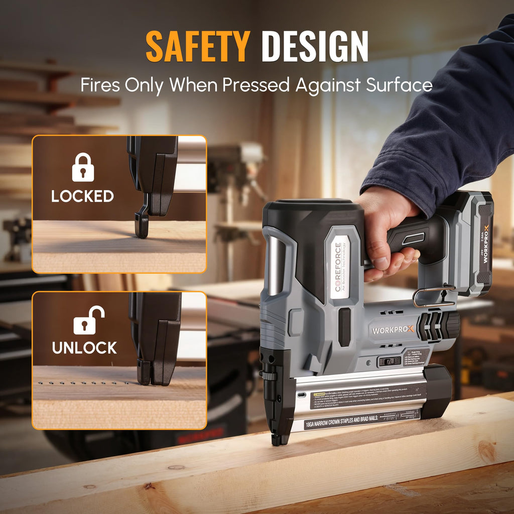 20V Cordless 18 Gauge 2-in-1 Nail & Staple Gun I3467