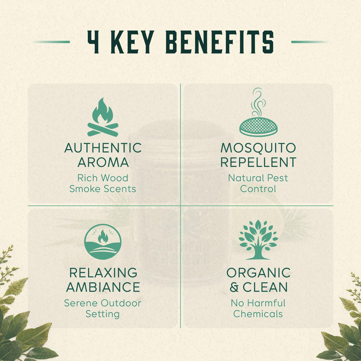 Natural Mosquito Repellent Outdoor Candle E650