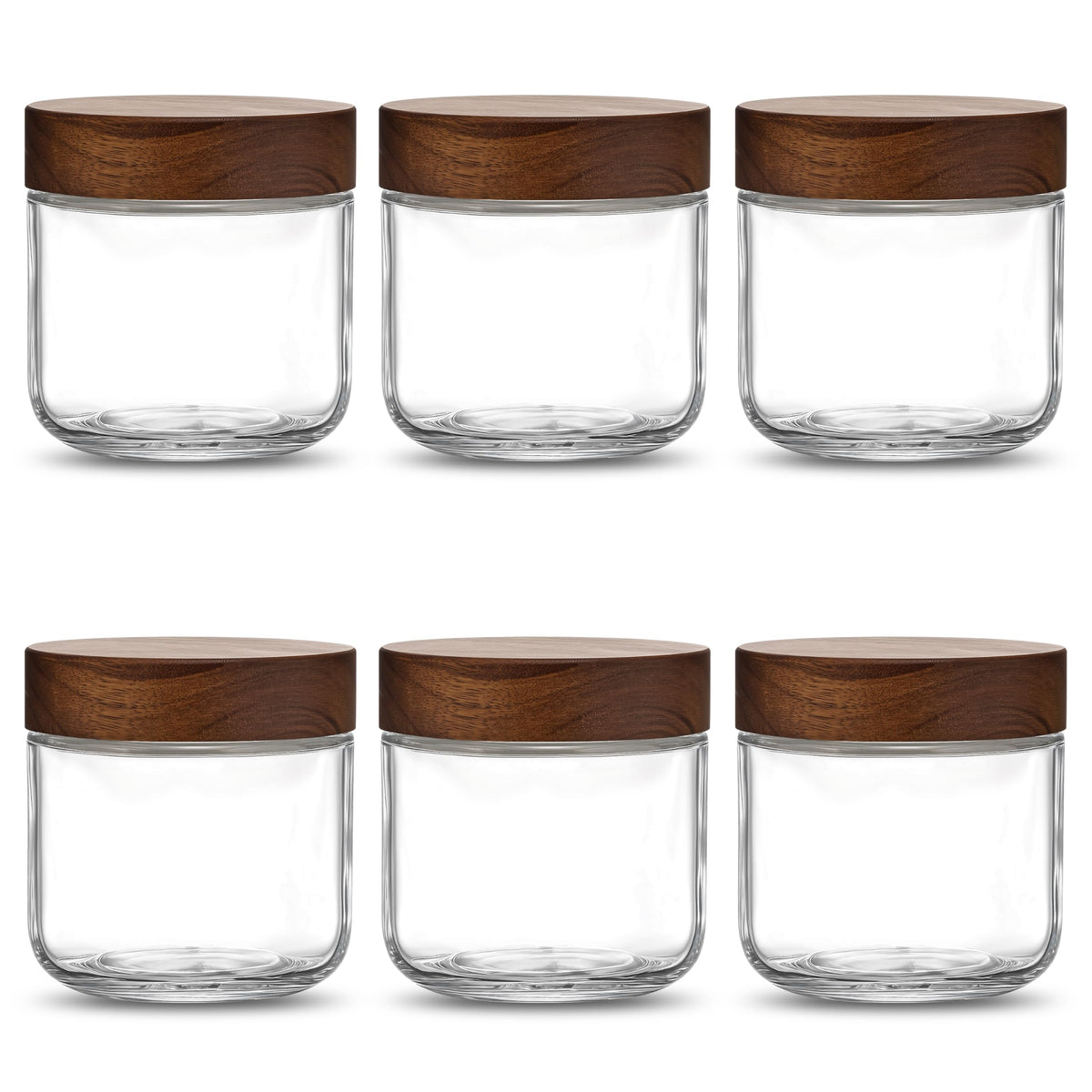 12 oz Glass Jars with Lids 6 Pack Z130