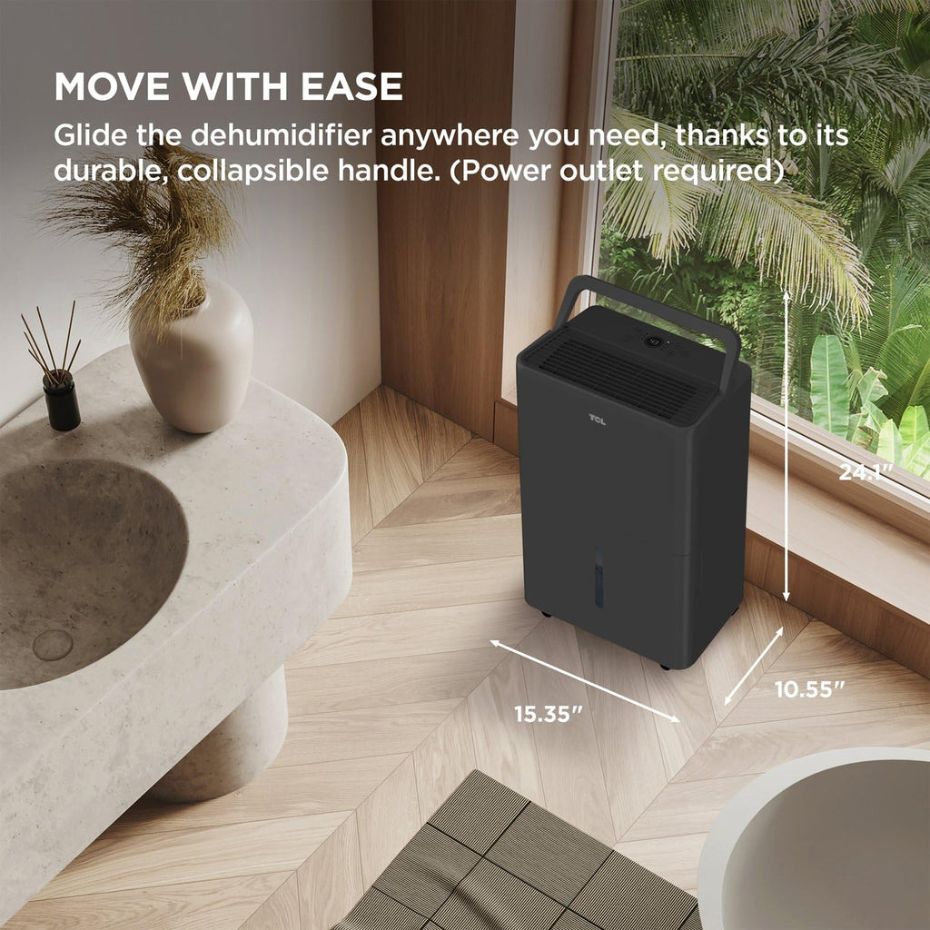 50-Pint Portable Smart Dehumidifier with Pump O1663