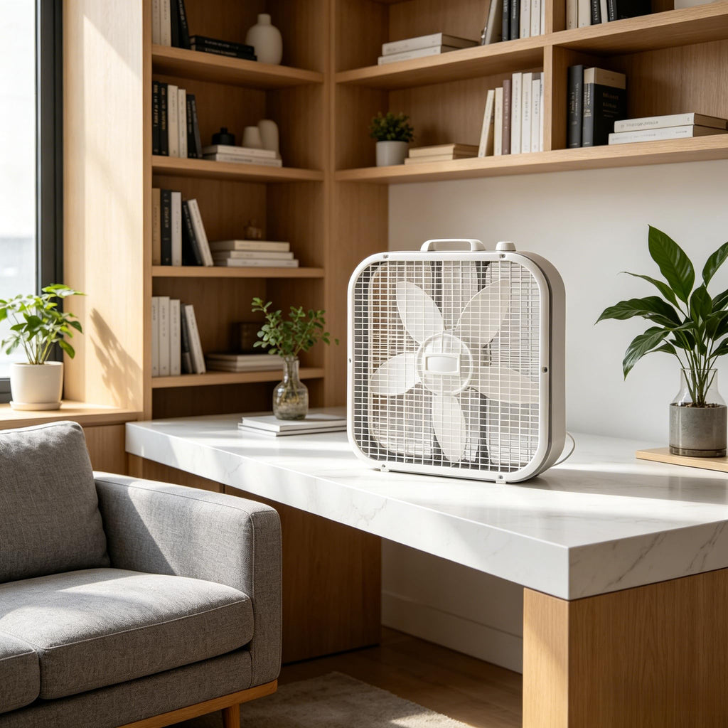 20 Inch 3 Speed Box Fan White F54413