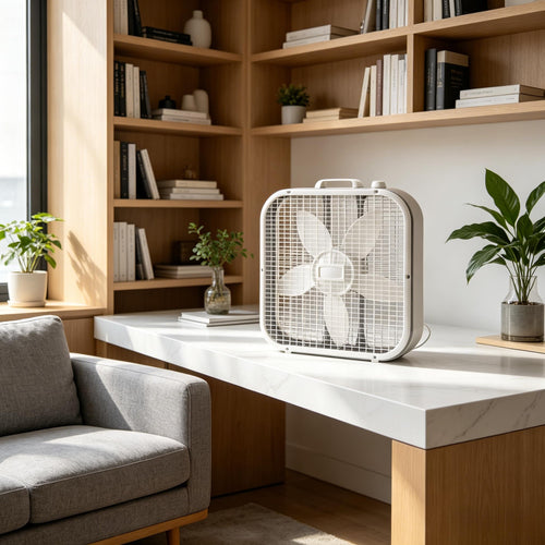 20 Inch 3 Speed Box Fan White F54413