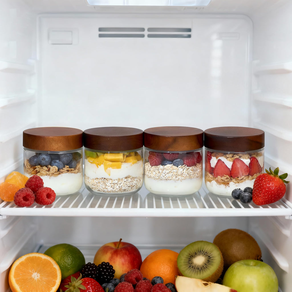 12 oz Glass Jars with Lids 6 Pack Z130