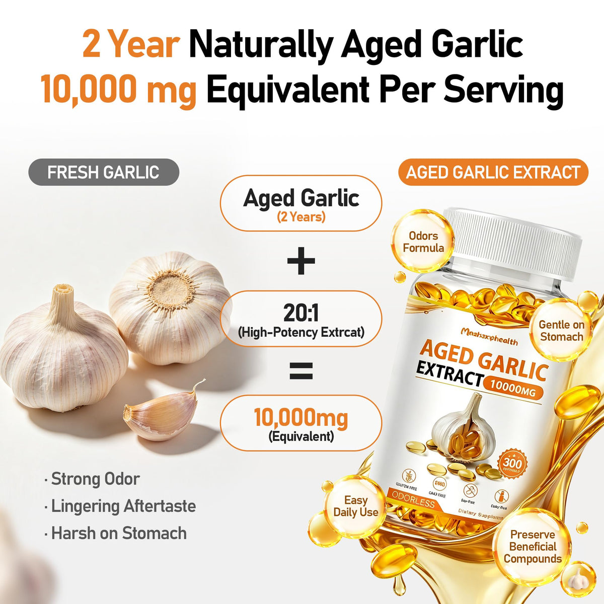 Aged Garlic Extract 300 Softgels F75459