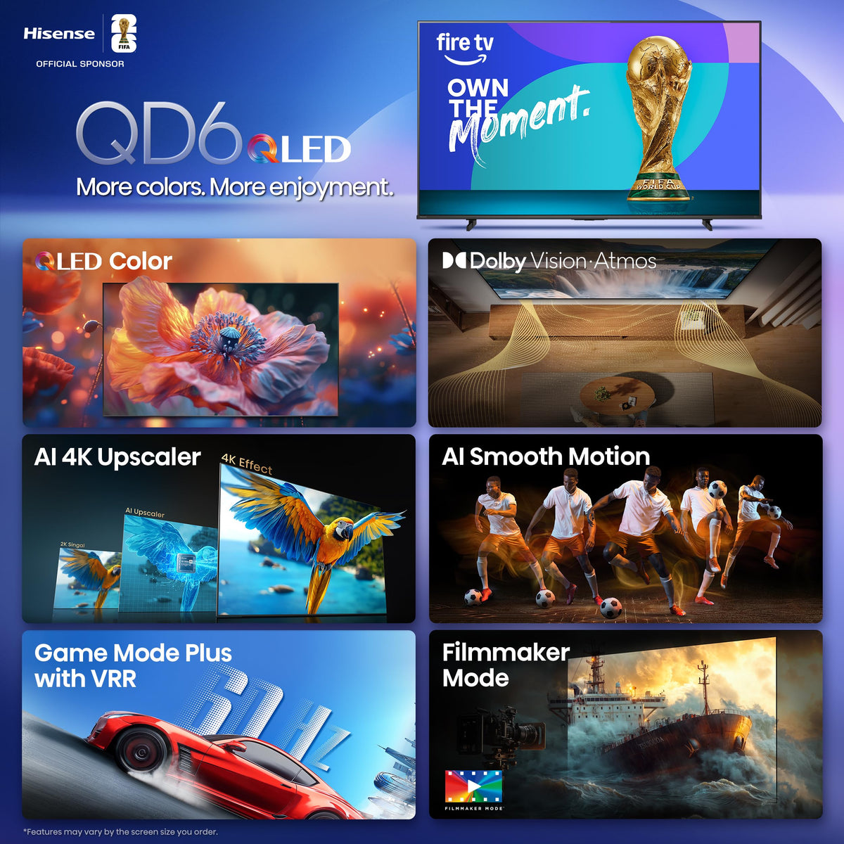 55" QLED 4K UHD Smart Fire TV X9600