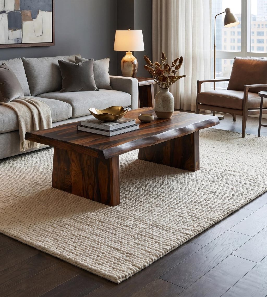 Live Edge Solid Wood Coffee Table F4140