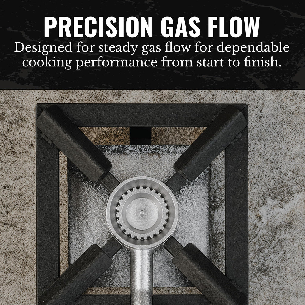 Propane High Pressure Cast-Iron Round Burner Head with Brass Fitting Orifice V201